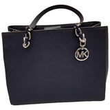 Michael Kors blue leather handbag