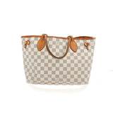 Louis Vuitton neverfull blue cloth handbag
