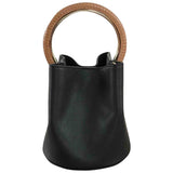 Marni pannier black leather handbag