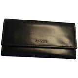 Prada black leather case