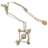 Dior metallic pearl necklaces