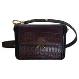 Marni trunk multicolour leather handbag