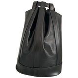 Louis Vuitton randonnée black leather backpacks