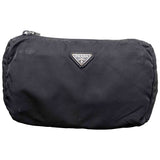 Prada black cloth travel bag