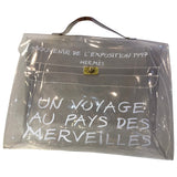 Hermès kelly 40 white plastic handbag