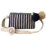 Zimmermann blue wicker clutch bag