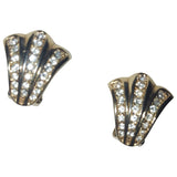 Christian Dior gold metal earrings