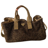 Prada beige wool handbag