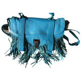 Proenza Schouler ps1 tiny  turquoise leather handbag