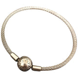 Pandora metallic silver bracelets