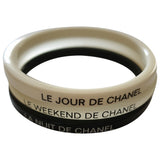 Chanel multicolour plastic bracelets