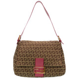 Fendi mamma baguette  beige cloth handbag