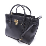 Michael Kors hamilton black leather handbag