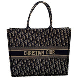 Dior book tote blue cloth handbag