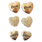 Guess gold metal earrings