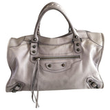 Balenciaga city grey leather handbag