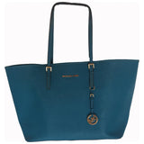 Michael Kors jet set blue leather handbag
