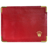 Rolex red leather case