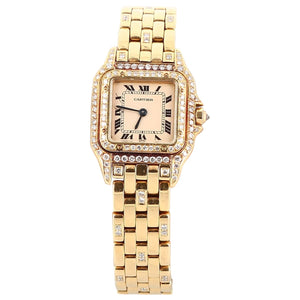 Cartier panthère gold yellow gold watch