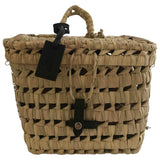 Fendi ecru wicker handbag