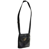 Michael Kors black leather handbag