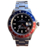 Rolex gmt-master ii metallic silver watch