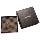 Chanel cc silver ceramic rings