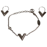 Louis Vuitton essential v grey metal jewellery sets