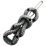 Maison Michel silver metal hair accessories