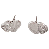 Guess silver metal earrings