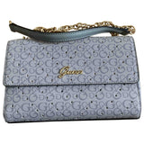Guess blue leather handbag