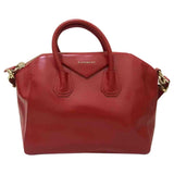 Givenchy antigona red leather handbag