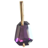 Thierry Mugler purple metal pendants