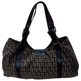 Fendi brown cloth handbag