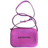 Balenciaga camera pink leather handbag