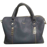Zadig & Voltaire sunny blue leather handbag