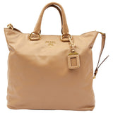 Prada beige leather handbag