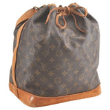 Louis Vuitton noé brown cloth handbag