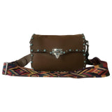 Valentino Garavani guitar rockstud  leather handbag