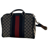 Gucci boston blue cloth handbag