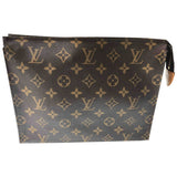 Louis Vuitton multi pochette accessoires brown cloth clutch bag