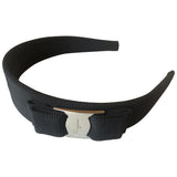 Salvatore Ferragamo black cloth hair accessories