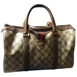 Gucci ophidia brown cloth handbag