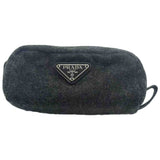 Prada grey cloth travel bag