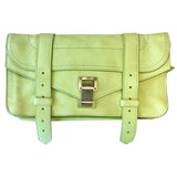 Proenza Schouler ps1 yellow leather clutch bag