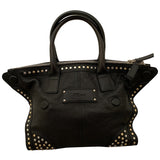 Alexander Mcqueen manta black leather handbag
