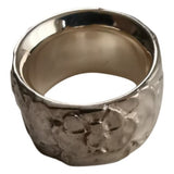 Chanel camélia silver silver rings