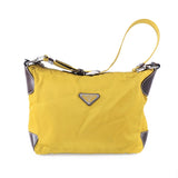 Prada tessuto  yellow cloth handbag