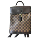 Louis Vuitton soho brown cloth backpacks