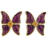 Yves Saint Laurent gold metal earrings
